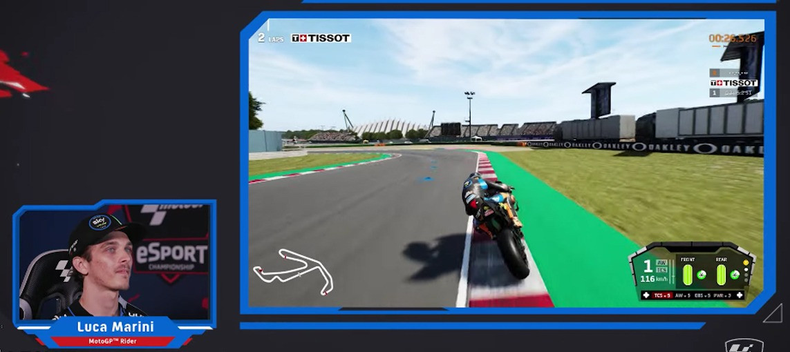 Watch Luca Marini Take On The Misano World Circuit And A MotoGP 